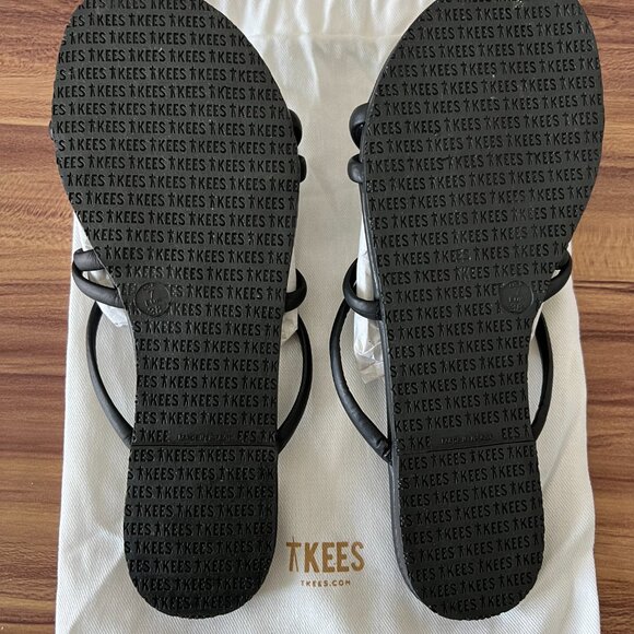 NEW Tkees Sloan Strappy Black Sandals size 7 - Picture 3 of 4